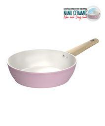 Chảo phủ sứ Nano đáy từ SUNHOUSE Healthy SHG28MP